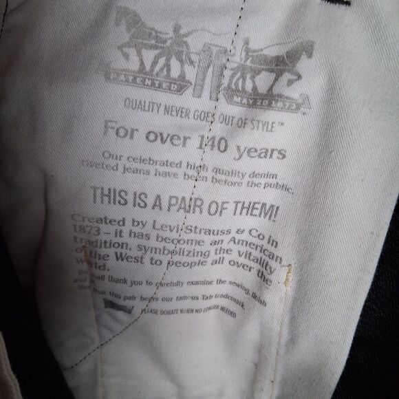 Levis XX Chino Joggers 36x30 Gomashio Salt Y Pepper Inseam 27 Herringbone - Picture 7 of 10